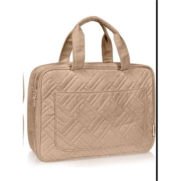 Large Boacay Foldable Toiletry Bag – Camel Brown