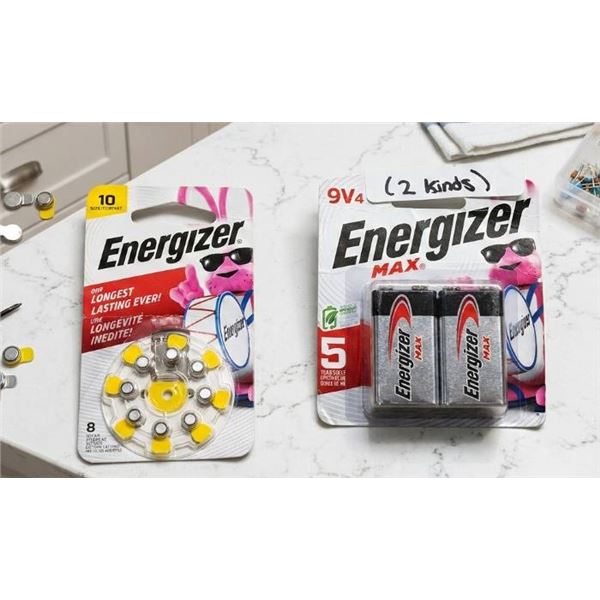 Energizer Batteries: 9V and Hearing Aid Batteries