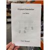 Image 2 : 11-Inch Crystal Chandelier Cool White LED Ceiling Light