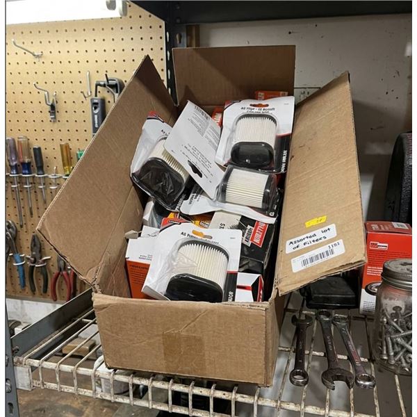 Lot of Assorted Size Air Filters