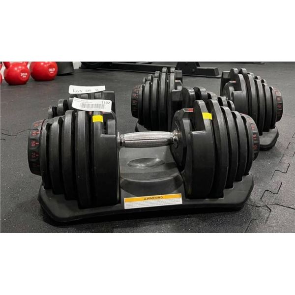 Bowflex Adjustable Dumbbells Set – Lot of 2, Weight Training Equipment