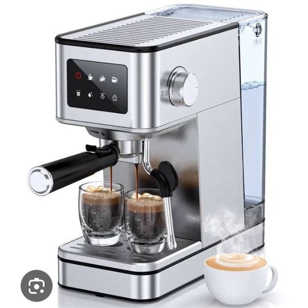 Espresso Coffee Machine EM625 with 1400W Power, Touch Control, and 20 BAR Pressure