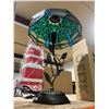 Image 3 : 21-Inch Stained Glass Table Lamp With Dragonfly Design