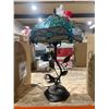 Image 2 : 21-Inch Stained Glass Table Lamp With Dragonfly Design