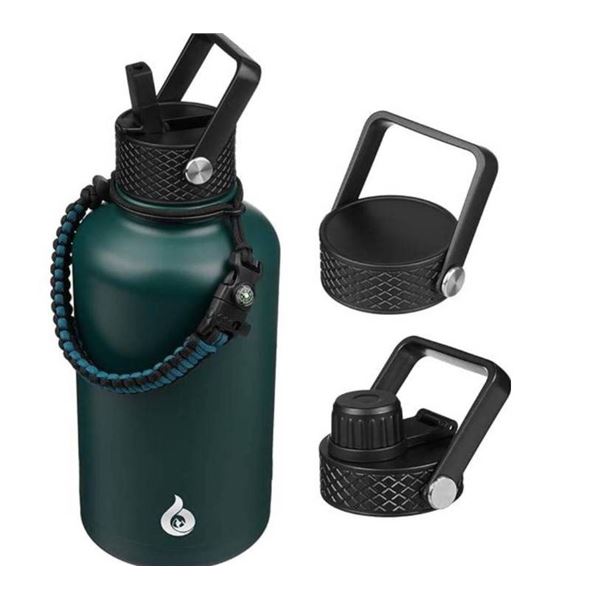 Bjork Stainless Steel Water Bottle, 1.2L, Green