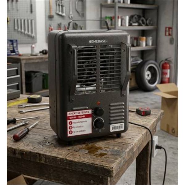 Homebase Milkhouse Utility Heater With Adjustable Thermostat