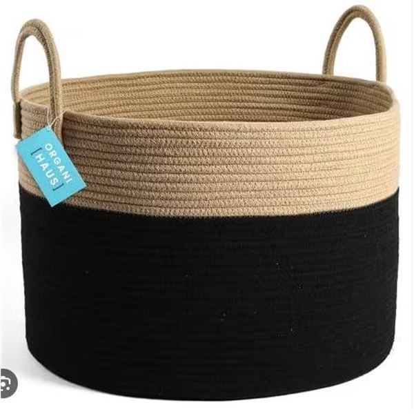 Cotton Rope Basket – Extra-Large Size with Braided Design