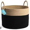 Image 1 : Cotton Rope Basket – Extra-Large Size with Braided Design