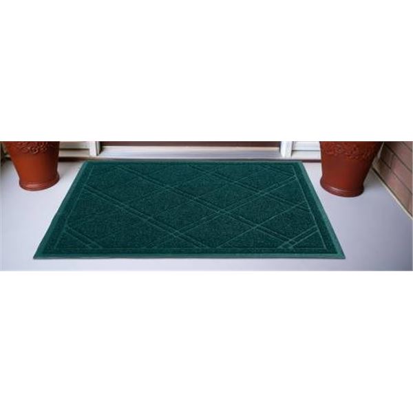SlipGrip Doormat, Waterproof, 42 x 35 Inches, Green