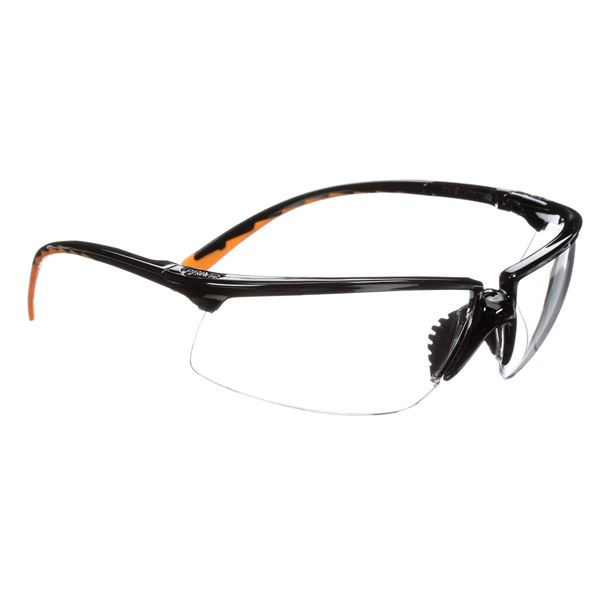 Lot of 10 – Privo Safety Glasses with Black Frames and Orange Accents