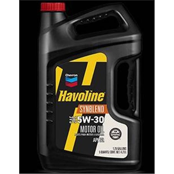 Chevron Havoline 5W-30 Motor Oil, 4.73 Liters