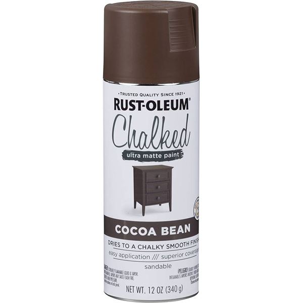 Rust-Oleum Chalked Ultra Matte Paint – Cocoa Bean, 340g, Lot of 5