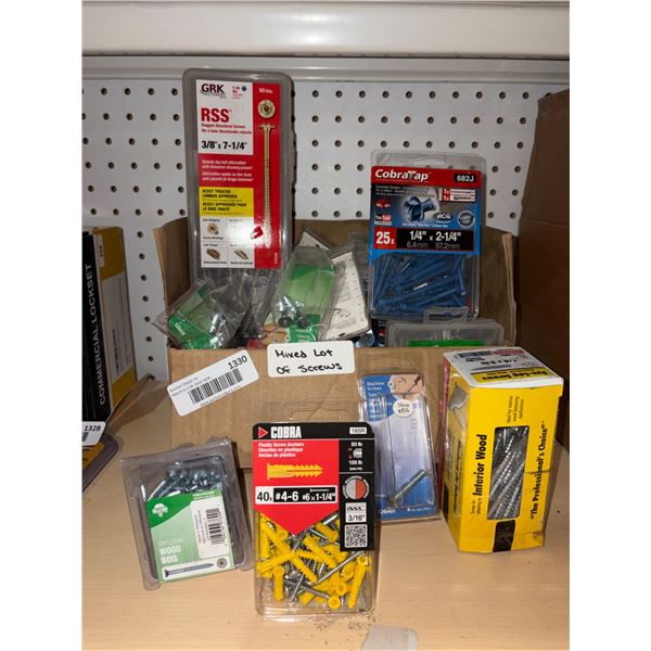 Lot of Assorted Screws and Fasteners