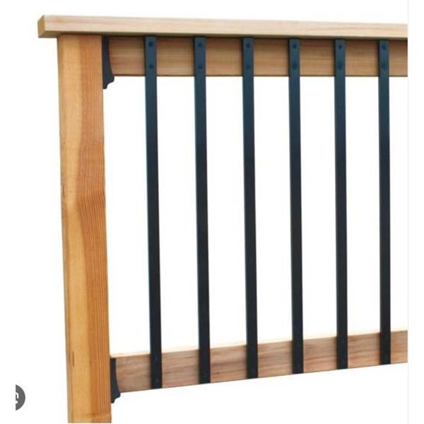 Nuvo Iron 32 Rectangular Balusters for Deck and Stair Railing – 1 x 0.5 Inch
