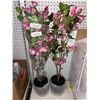 Image 2 : Artificial Flowering Plants in Planters – Lot of 2