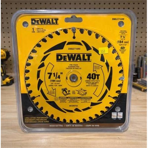 DeWalt 7 1/4-inch 40T Wood Cutting Circular Saw Blade