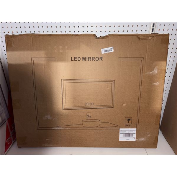 Rectangular LED Bathroom Mirror, Wall-Mounted, Anti-Fog, 24 x 32 Inches