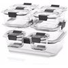 Image 1 : Rubbermaid Glass Food Storage Containers Set with Lids,