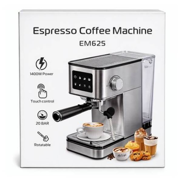 EM625 Espresso Coffee Machine with 1400W Power and Touch Control
