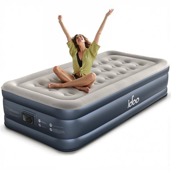 IDOO Twin Air Mattress, 39x75in, Inflatable Airbed