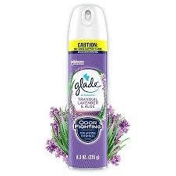 Glade Tranquil Lavender & Aloe Aerosol Spray 11 x 235g