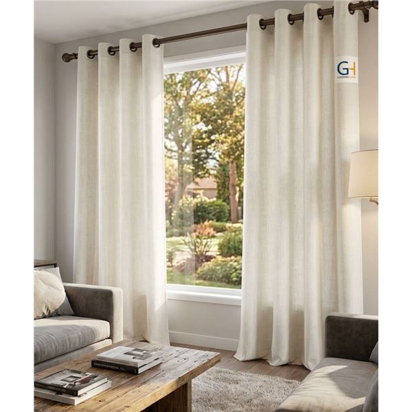 Gouchee Home Curtain Panel Set of 2 with Grommets