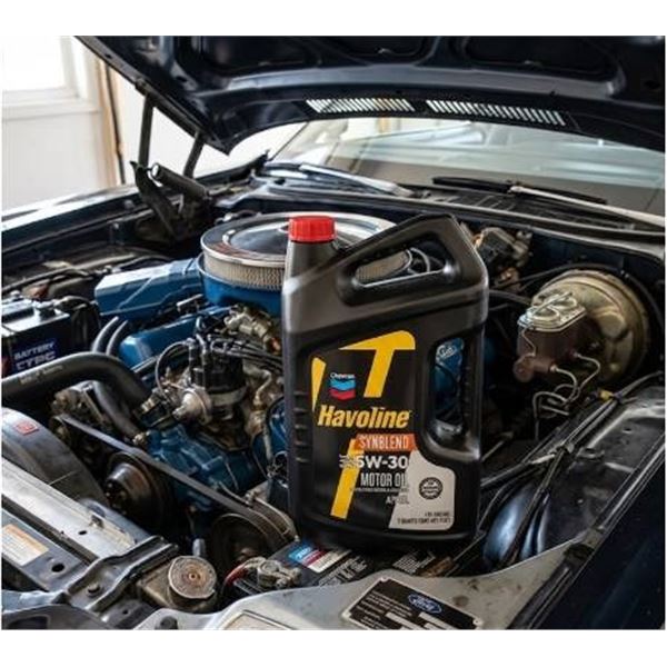 Chevron Havoline Synblend 5W-30 Motor Oil 5-Quart Container