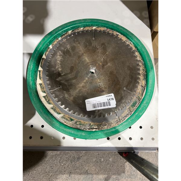LOT OF 2 – 14-Inch Carbide-Tipped Circular Saw Blade With Green Mounting