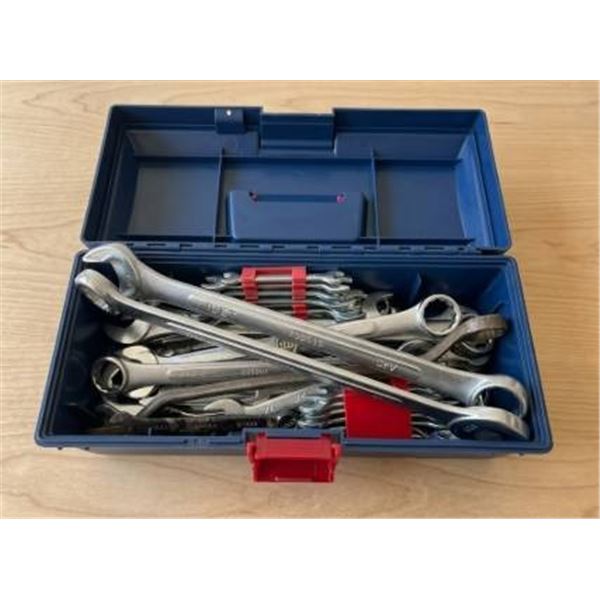 Metal Wrenches in Storage Case