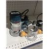Image 2 : Bosch 1618EVS Router Motor 120V 60Hz 12A Variable Speed And Bosch 16175 Router Base with Wooden Hand