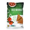 Image 1 : 10 Bags of Riceworks Salsa Fresca Flavour Gourmet Rice Snacks, 155 g Each
