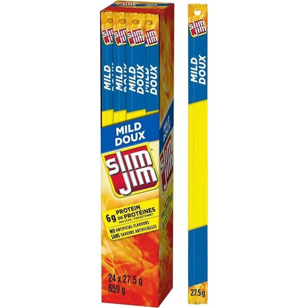 Slim Jim Mild Sausage Snack (24 x 27.5g)