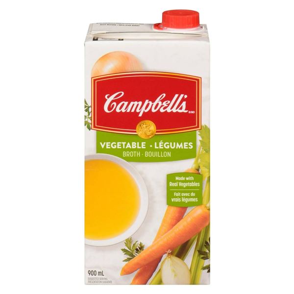 Campbell’s 12 x 900 mL Vegetable Broth Containers