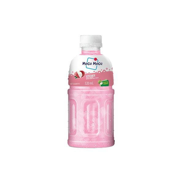 18 Bottles of Mogu Mogu Lychee Juice, 320 mL Each