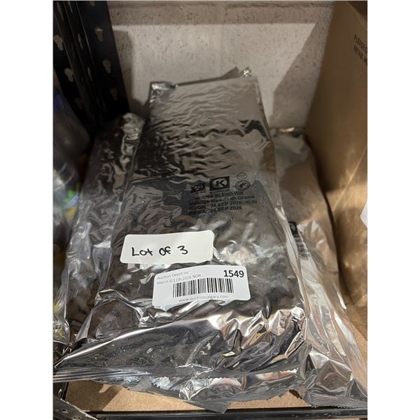 Circle-K Whole Bean  House Blend Coffee, 3×2.5 Lbs