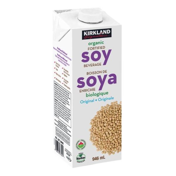 Kirkland Organic Fortified Soy Beverage, 6-Count, 946ml Each
