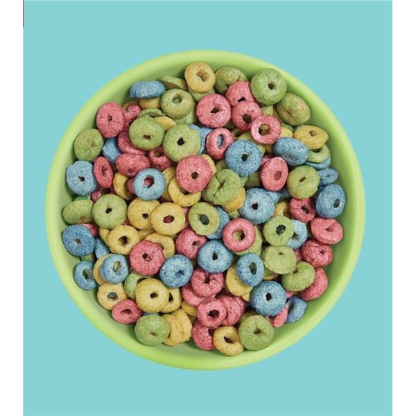 Farm Girl Rainbow Hoops Breakfast Cereal With 12g Protein per Serving 3 x 280g