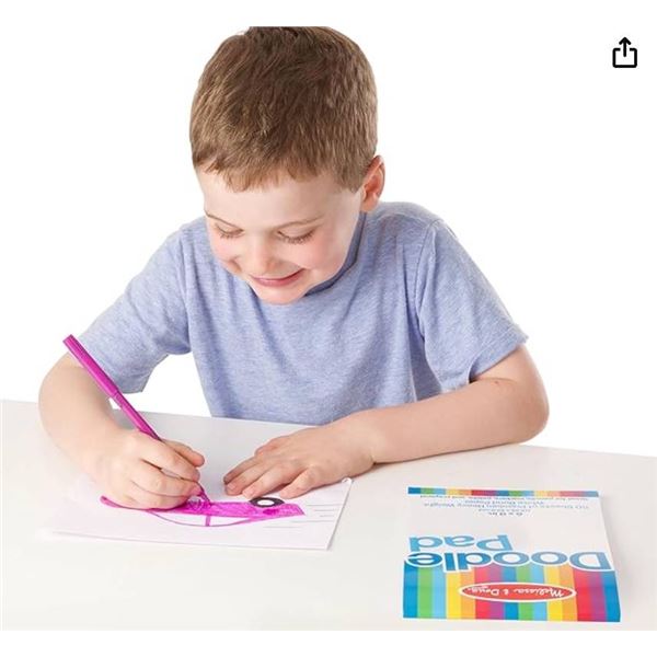 Melissa & Doug 6 x 9 Inch Doodle Pads, 50 Sheets, Set of 3