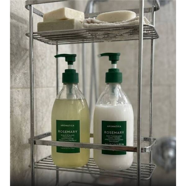 Aromatica Rosemary Scalp Scaling Shampoo and Hair Thickening Conditioner Set, 500ml Each