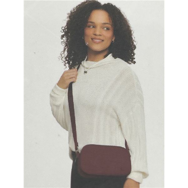 Lole One-Size Crossbody Bag with Adjustable Strap in Burgundy