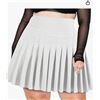 Image 1 : Pleated Mini Skirt, White, 3XL