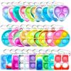 Image 1 : Mini Fidget Pop Bubble Keychains, Mixed shapes