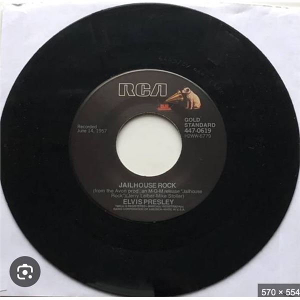 Elvis Presley RCA Gold Standard 45 RPM Record