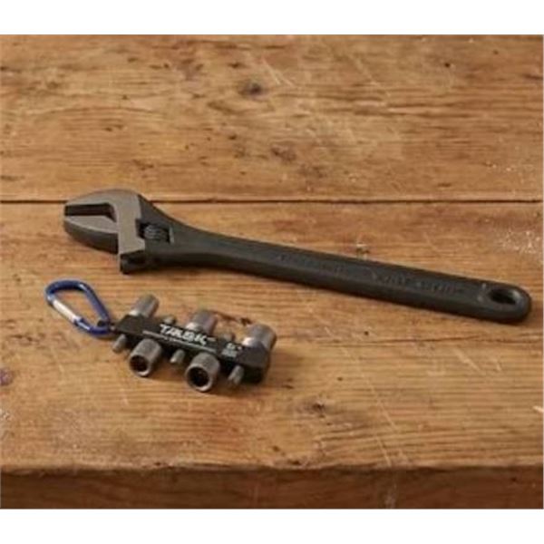 Irwin Vise-Grip 6-Inch Adjustable Wrench and Task 5 Piece Impact Socket Set