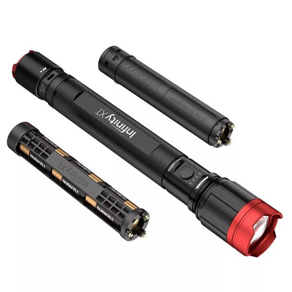 Infinity X1 Flashlight With Accessories – Dual Power, Model 7060