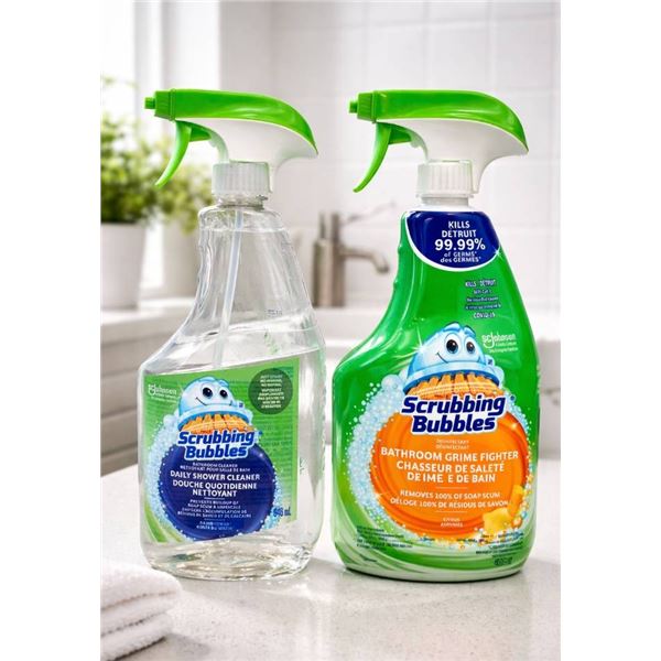 Scrubbing Bubbles Bathroom Cleaners – 2 Bottles, 946mL and 950mL