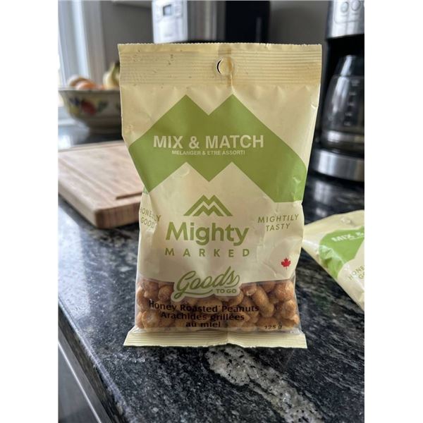 Mighty Marked Honey Roasted Peanuts, 12 x 125 g Bulk Set