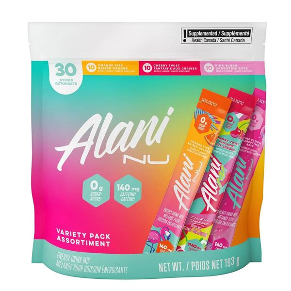Alani Nu Energy Sticks Variety Pack Assortment, 30 Sticks