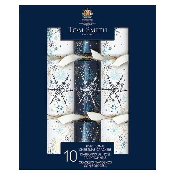 Tom Smith 10 Traditional Christmas Crackers With Surprises