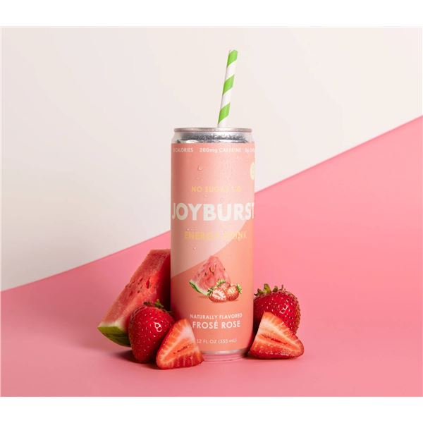 No Sugar Joyburst Energy Water Frose Rose 355ml (24-Pack)